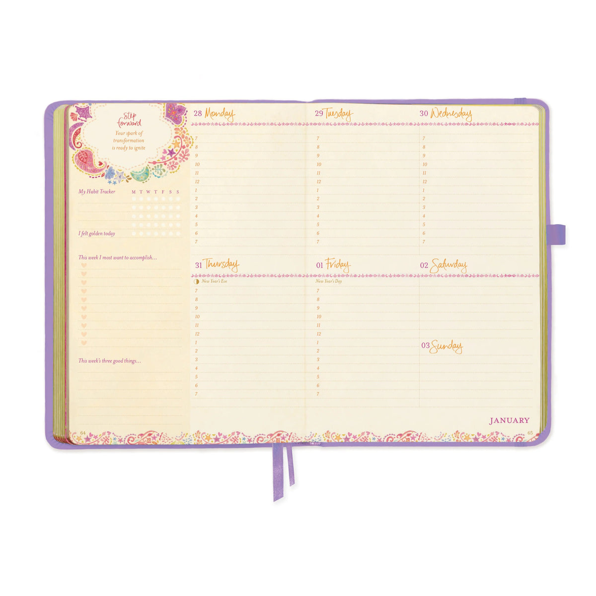 Intrinsic 2027 Diary Planner The Year To Ignite Your Light - Amethyst Purple