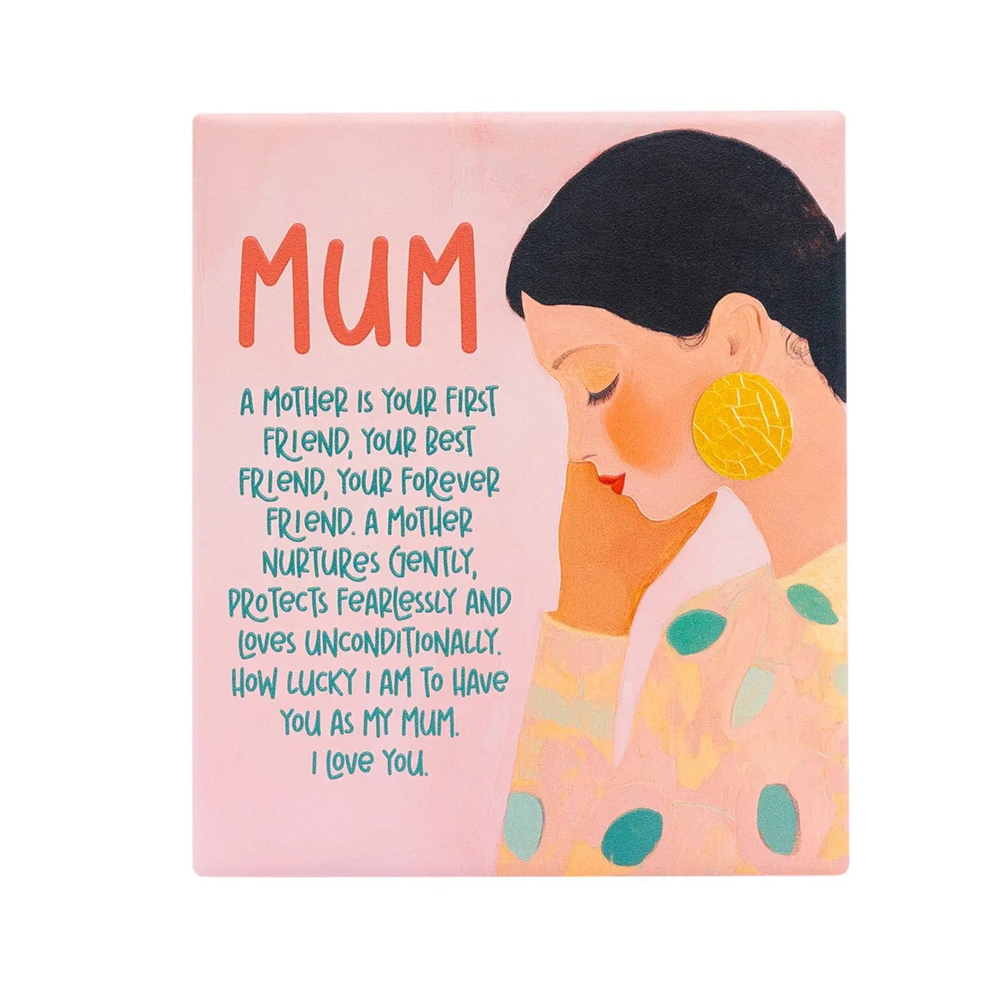 Ceramic Verse Plaque Billie Mum