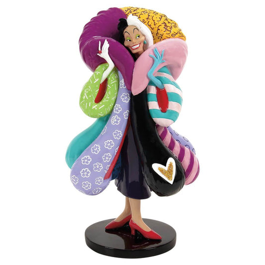 DISNEY BRITTO CRUELLA DE VIL 65TH ANNIVERSARY LARGE FIGURINE