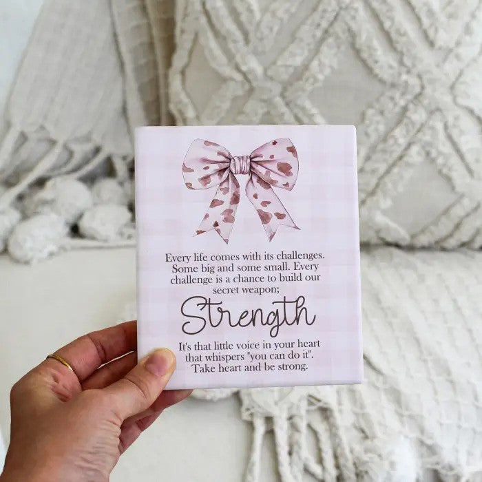 Saddle & Bloom Verse Plaque Strength