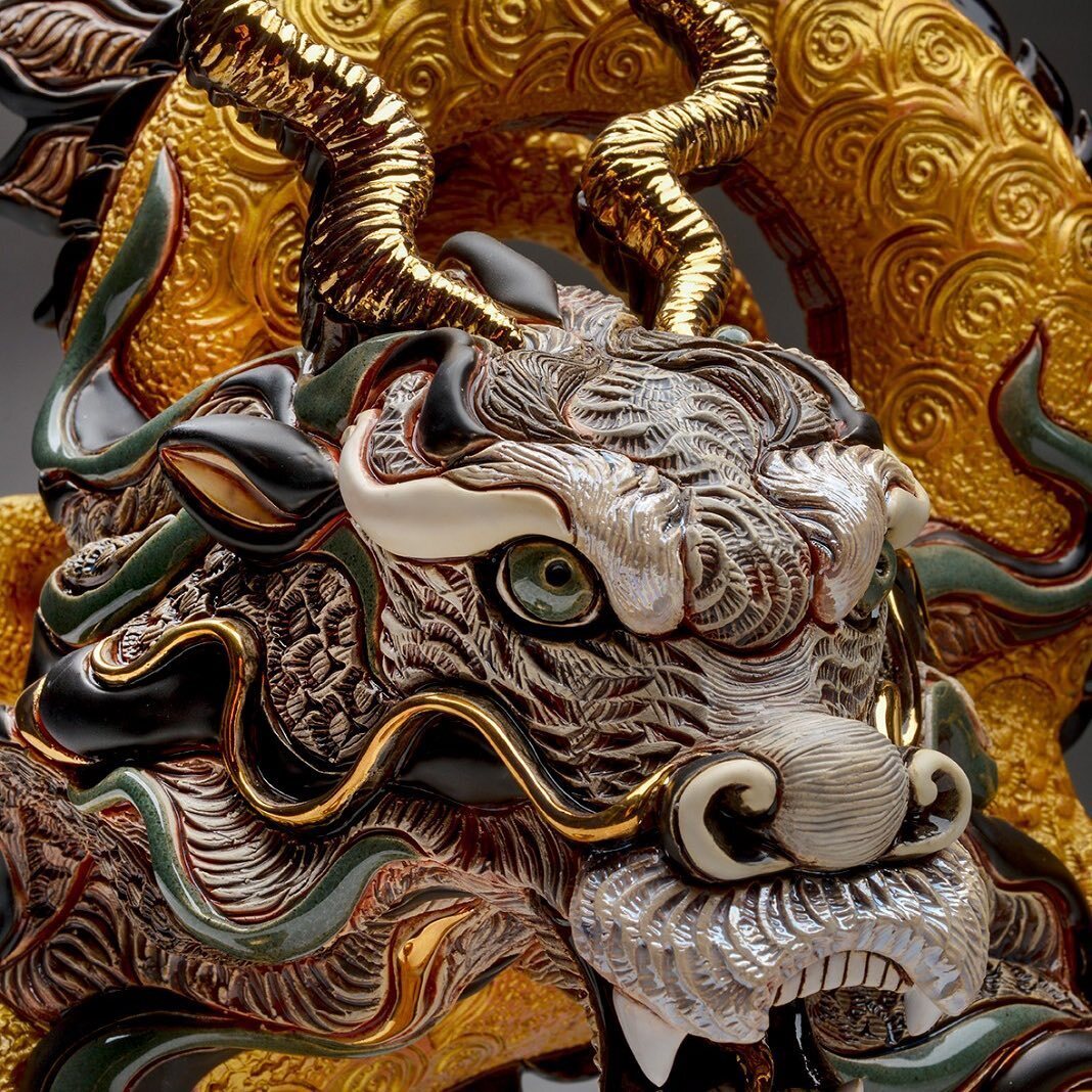 RINCONADA DE ROSA FIGURINE INFINITE CHINESE DRAGON 38CM