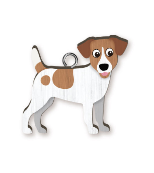 HANDMADE KEYRING JACK RUSSELL