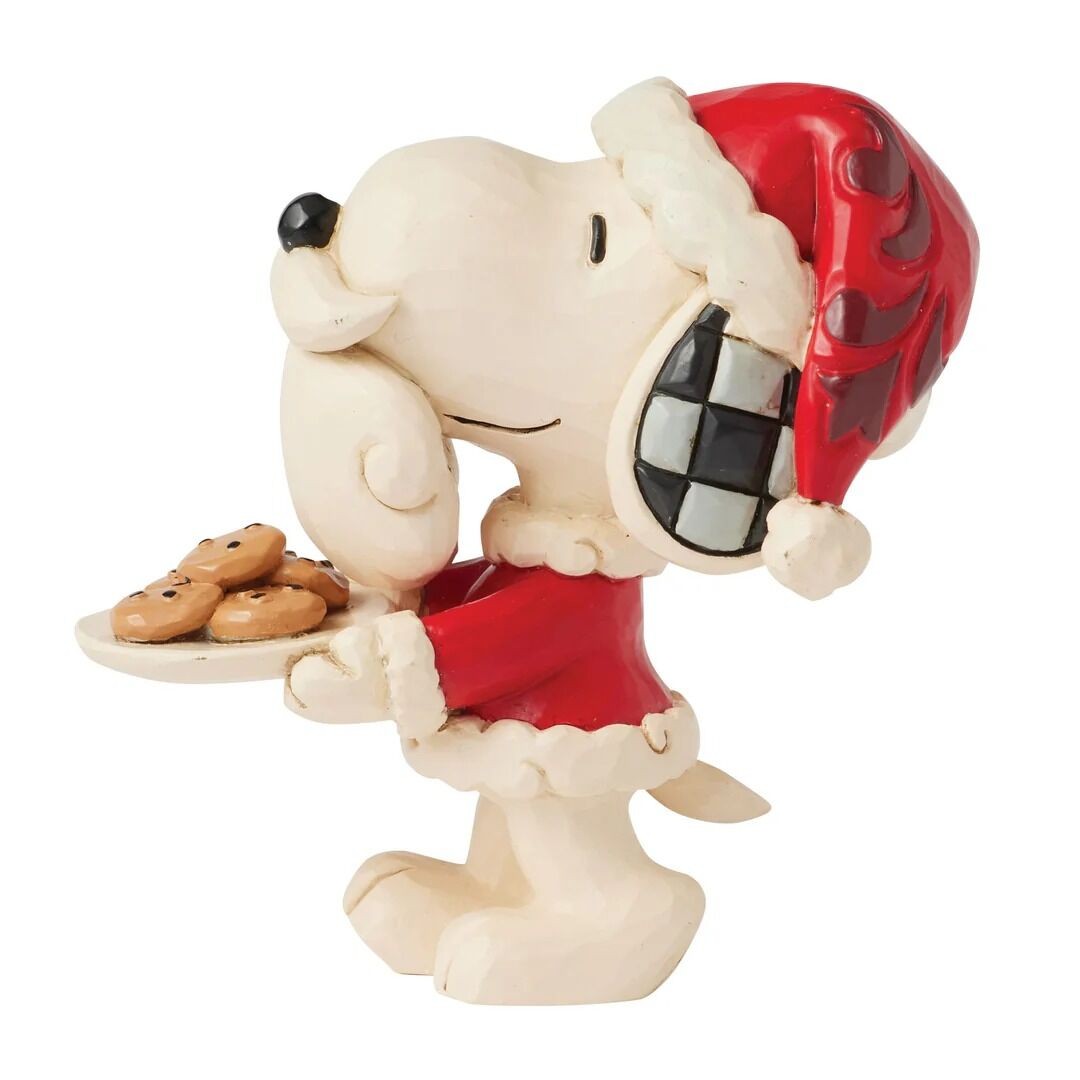Peanuts By Jim Shore Mini Snoopy Santa With Cookies