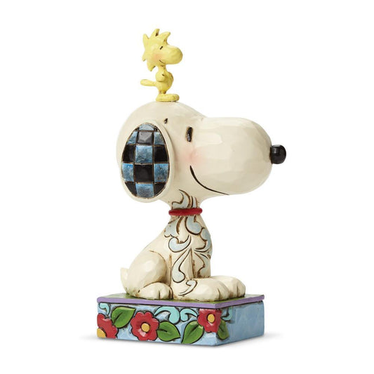 PEANUTS BY JIM SHORE SNOOPY & WOODSTOCK PERSONALITY POSE