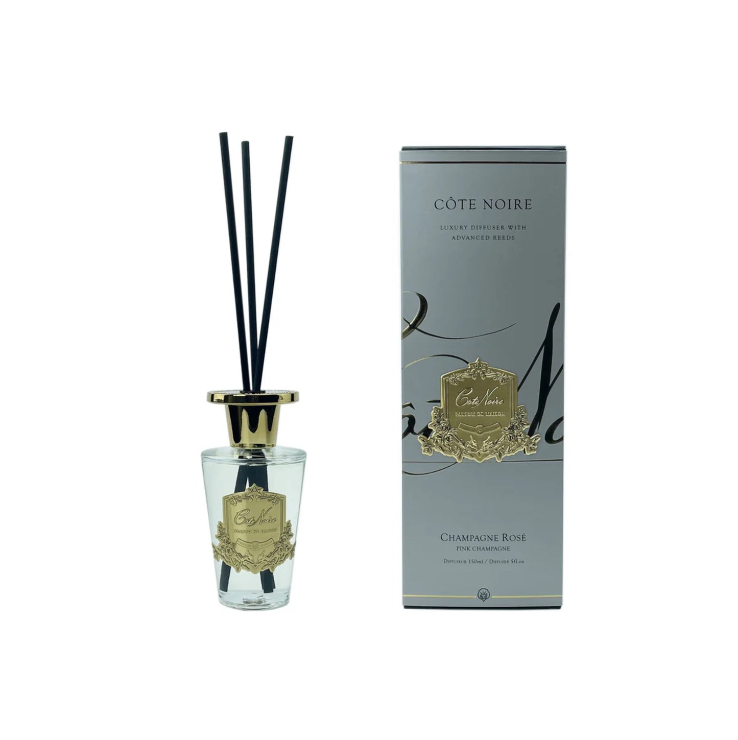 Cote Noire 150ml Gold Diffuser Pink Champagne