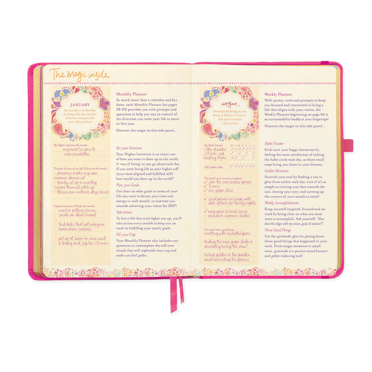 Intrinsic 2027 Diary Planner The Year To Rise Strong - Positively Pink