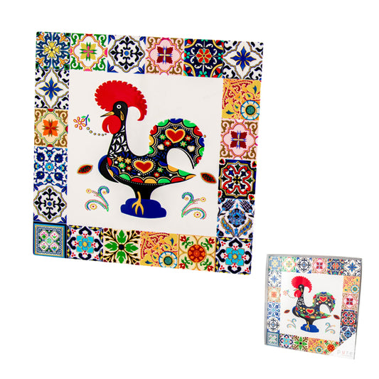 CERAMIC TRIVET BARCELONA INDIGO SQUARE