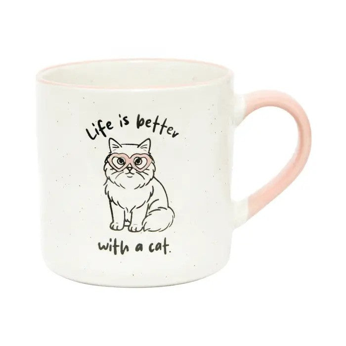 Dog Mug Loved By My Life Is Better With A Cat