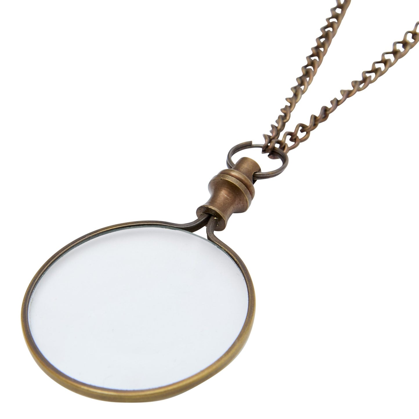 Metal Pendant Magnifier On Chain