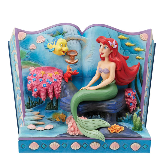 DISNEY TRADITIONS BY JIM SHORE UNDERSEA DREAMING LITTLE MERMAID ARIEL STORYBOOK