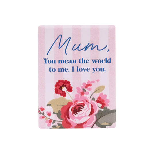 Mother's Day Ceramic Magnet I Love You