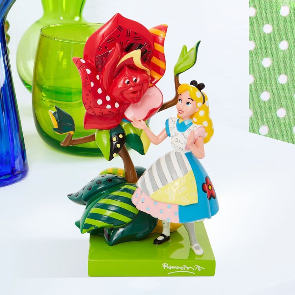 DISNEY BRITTO ALICE IN WONDERLAND 70TH ANNIVERSARY LARGE FIGURINE
