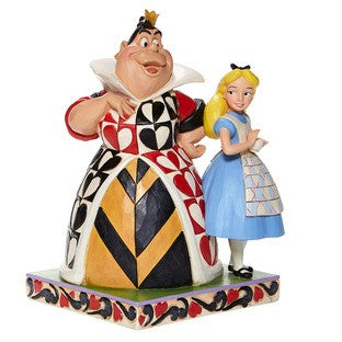 DISNEY TRADITIONS BY JIM SHORE ALICE AND QUEEN OF HEARTS
