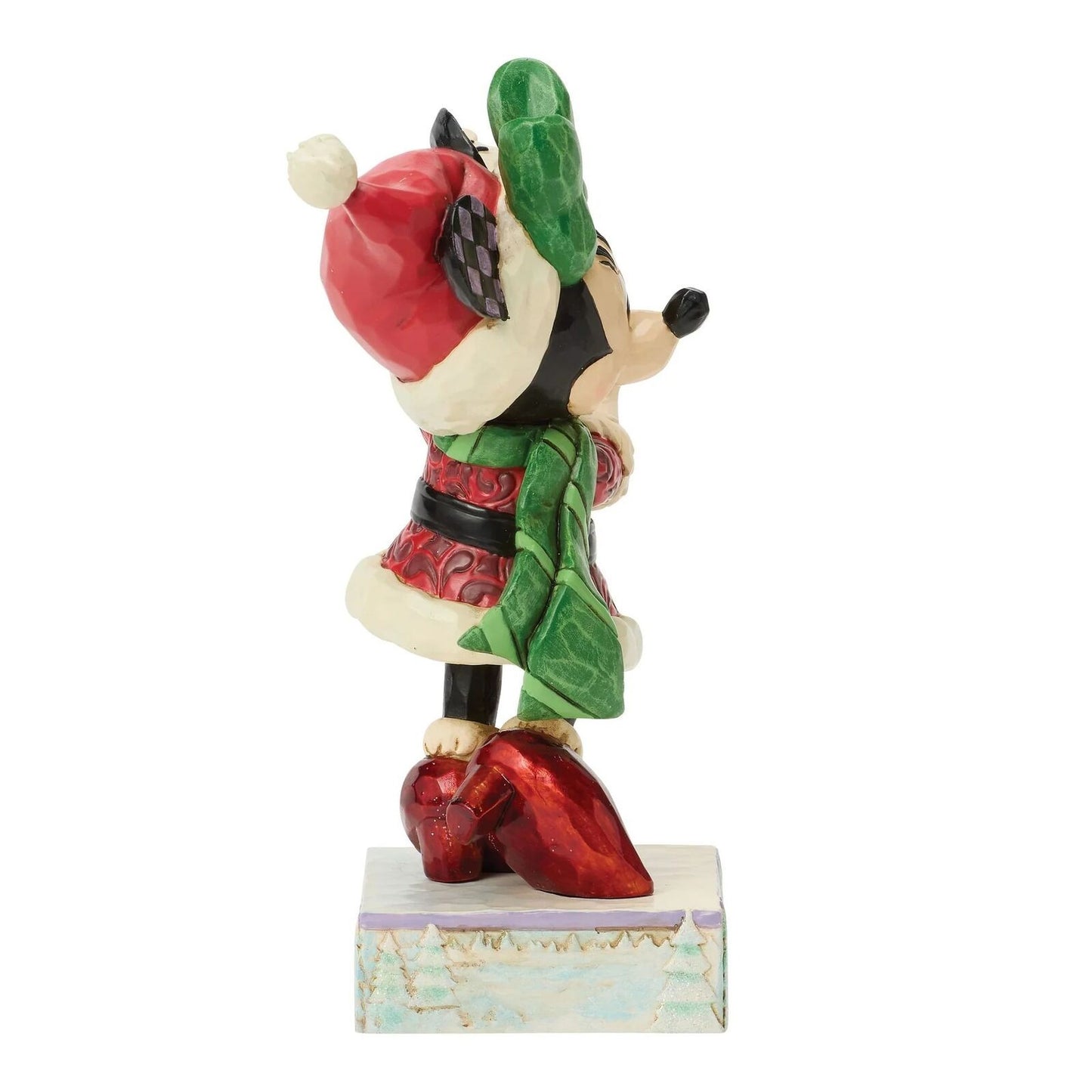 DISNEY TRADITIONS BY JIM SHORE CHRISTMAS MINNIE WITH SNOWFLAKE
