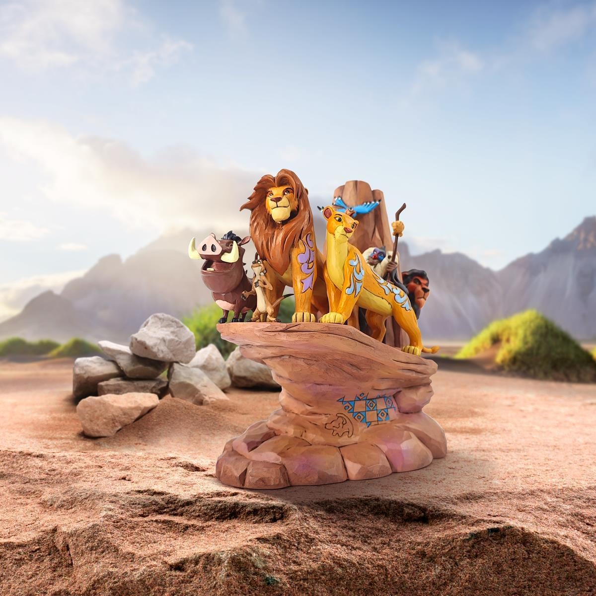 DISNEY TRADITIONS BY JIM SHORE CARVED IN STONE THE LION KING PRIDE ROCK
