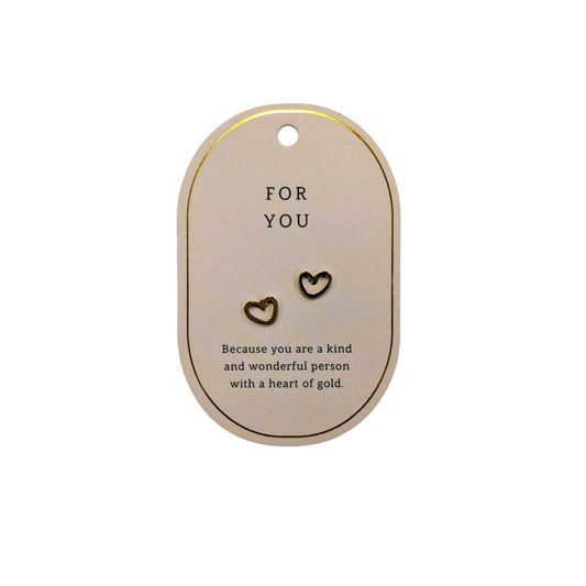 SWEETHEART FOR YOU GOLD EARRINGS