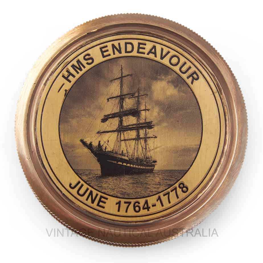 Brass Compass HMS Endeavour