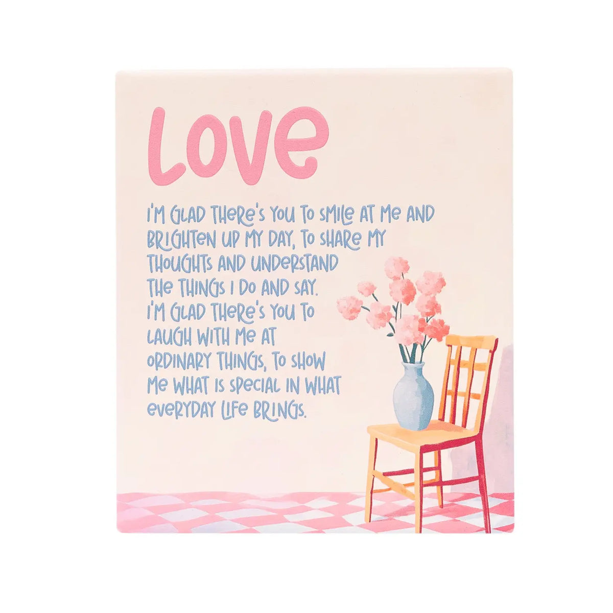 Ceramic Verse Plaque Billie Love
