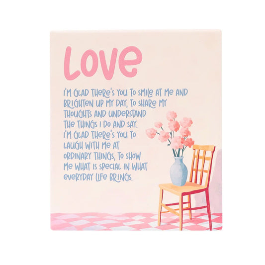 Ceramic Verse Plaque Billie Love