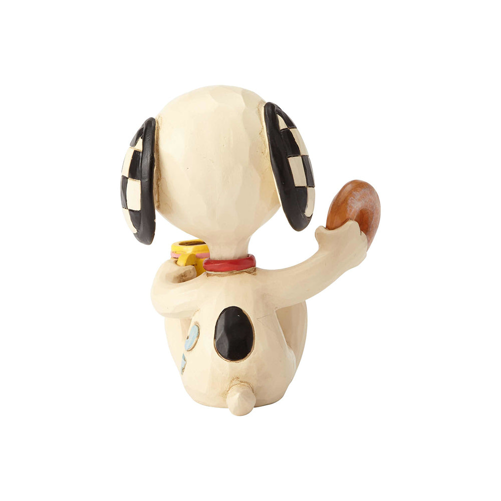 PEANUTS BY JIM SHORE MINI SNOOPY WITH DONUT & COFFEE