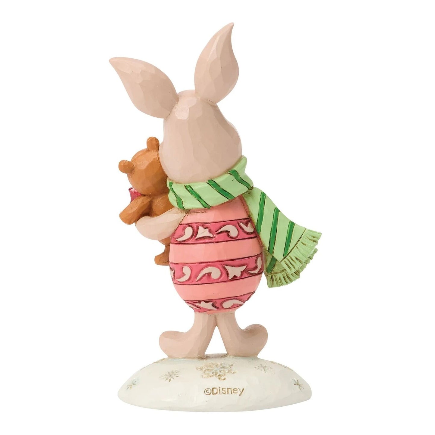 DISNEY TRADITIONS BY JIM SHORE CHRISTMAS PIGLET WITH TEDDY BEAR