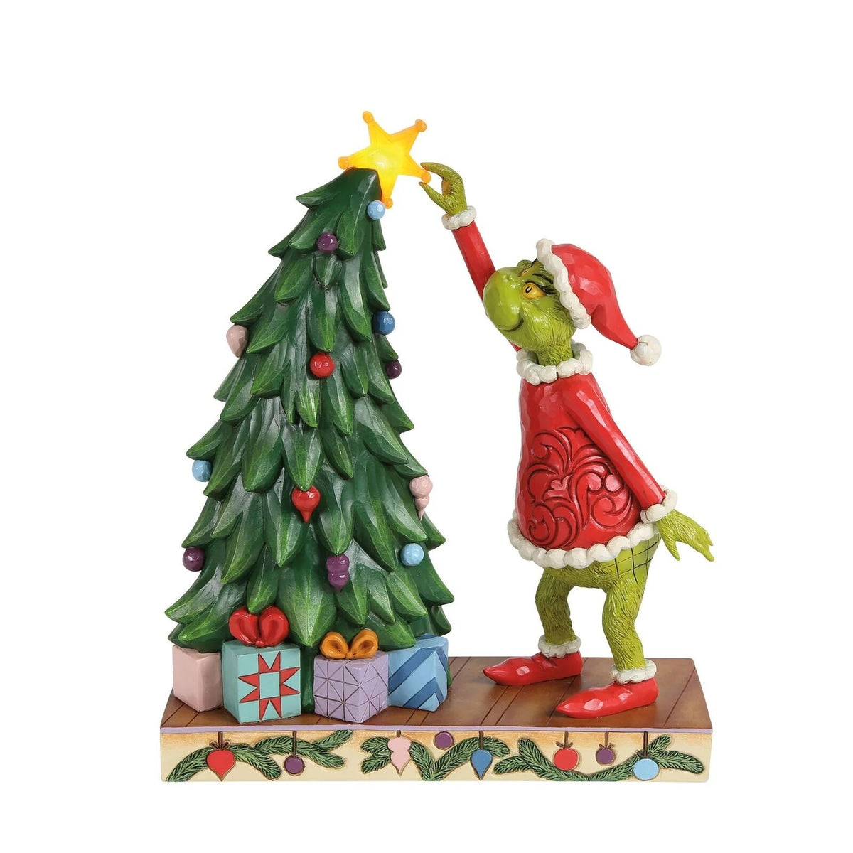 The Grinch By Jim Shore Grinch Pulling Tree Star