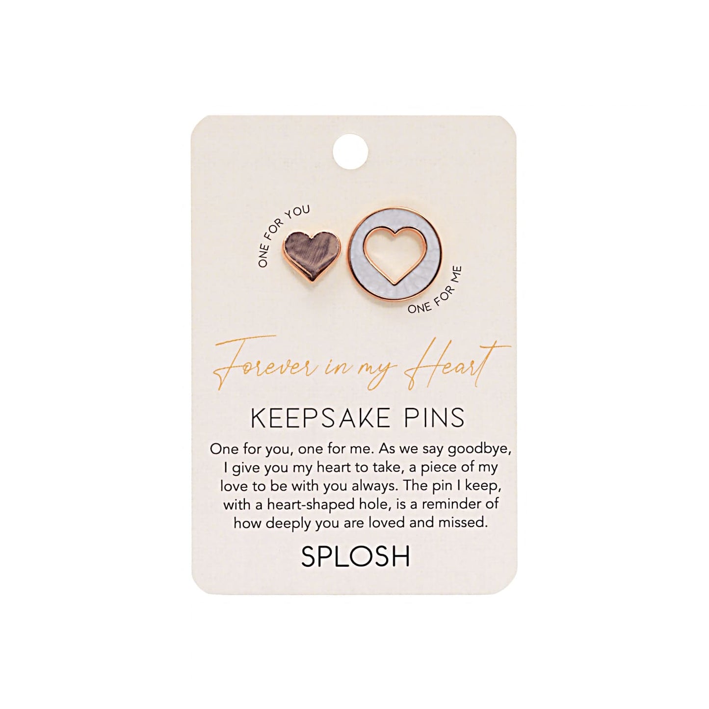 Keepsake Pin Forever Connected Heart