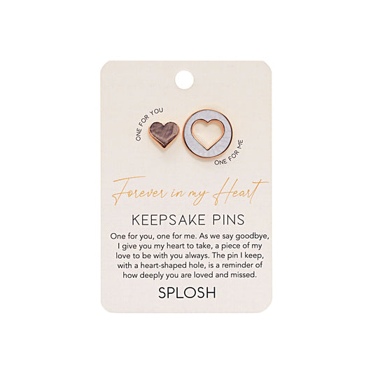 Keepsake Pin Forever Connected Heart
