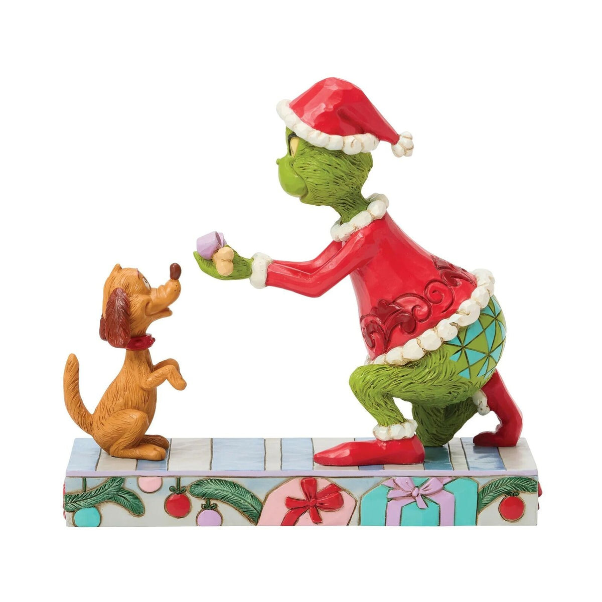 The Grinch By Jim Shore Grinch Giving Max A Bone