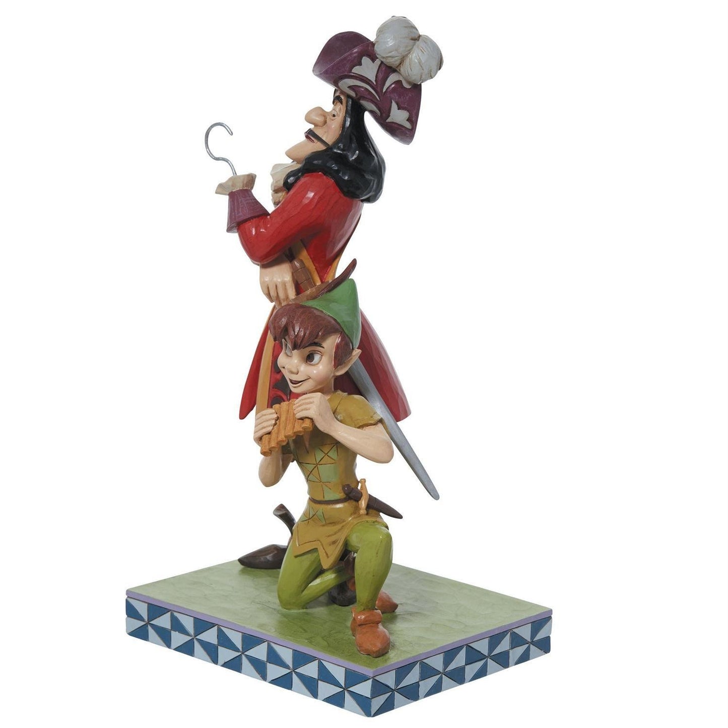 DISNEY TRADITIONS BY JIM SHORE PETER PAN & HOOK GOOD VS EVIL FIGURINE