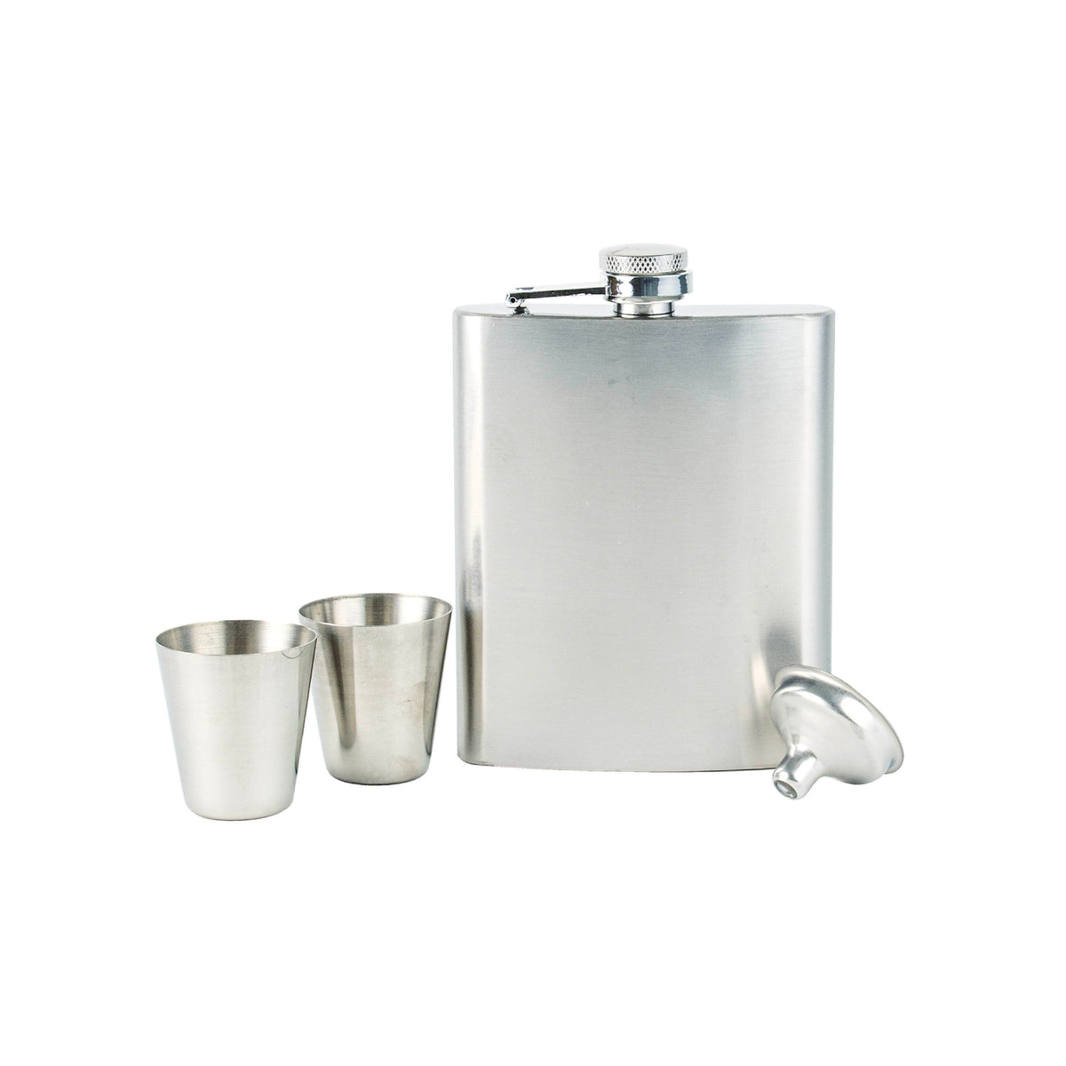 HIP FLASK GIFT SET IN TIMBER BOX