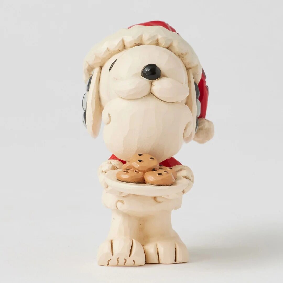Peanuts By Jim Shore Mini Snoopy Santa With Cookies
