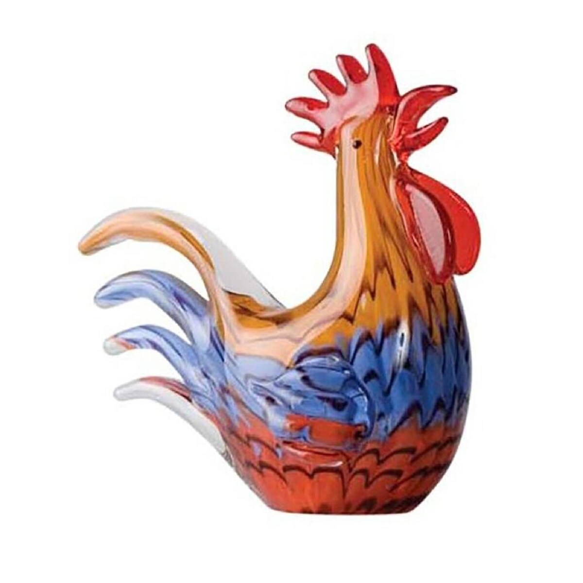 ZIBO ART GLASS CHOOK 19CM