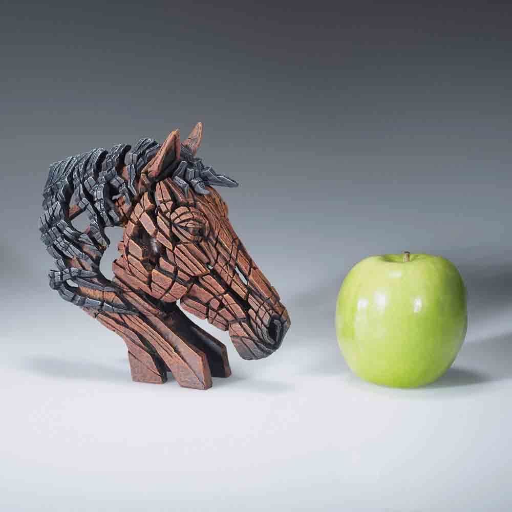 EDGE SCULPTURE MINIATURE HORSE BUST