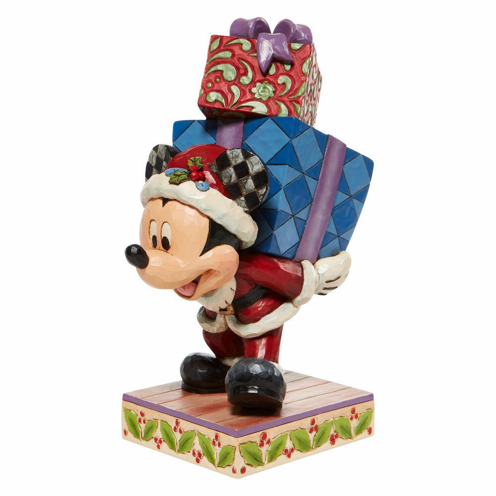 DISNEY TRADITIONS BY JIM SHORE MICKEY WITH PRESENT