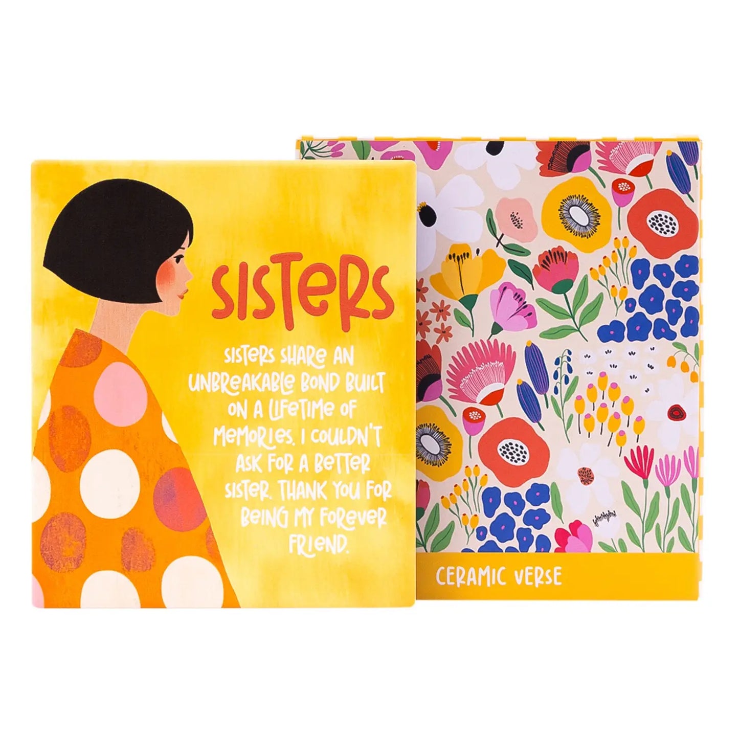 Ceramic Verse Plaque Billie Sisters