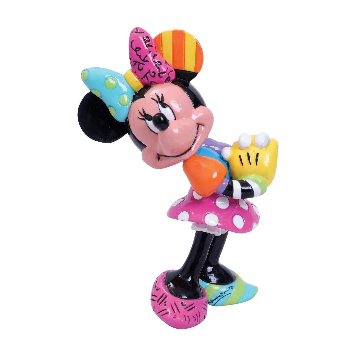DISNEY BRITTO MINNIE MOUSE HANDS TOGETHER MINI FIGURINE