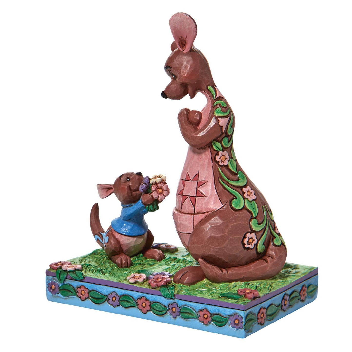 DISNEY TRADITIONS BY JIM SHORE ROO GIVING KANGA FLOWERS