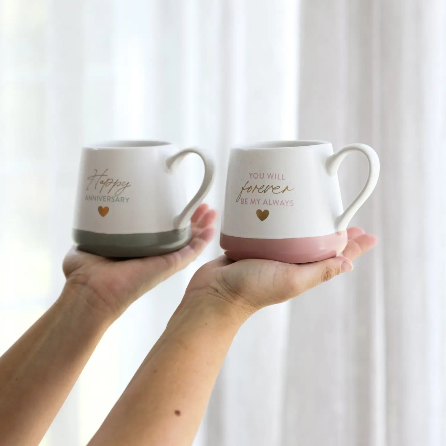 Mug Set Of Two Wedding Anniversary