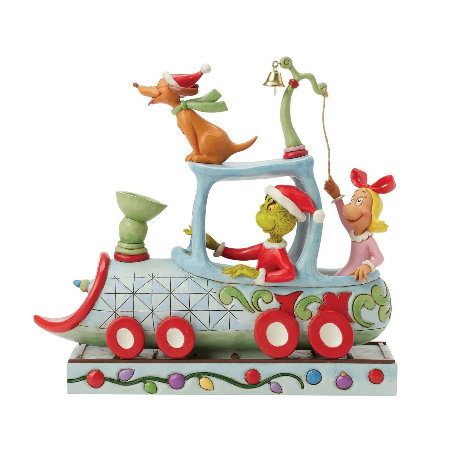 THE GRINCH BY JIM SHORE GRINCH MAX & CINDY-LOU ON TRAIN 23CM