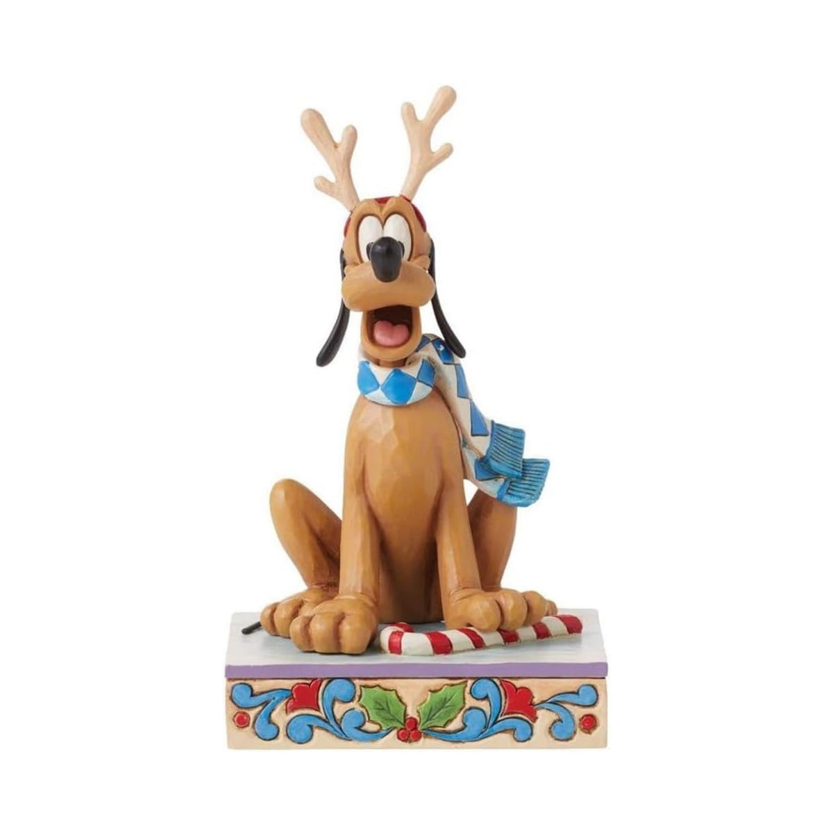 DISNEY TRADITIONS BY JIM SHORE PERSONALITY POSE PLUTO CHRISTMAS 11CM