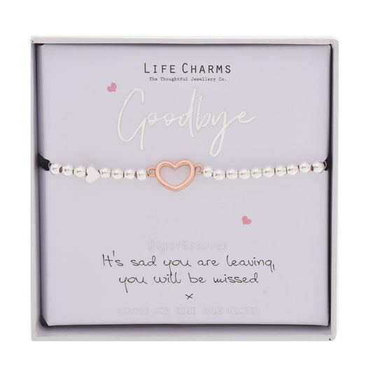 LIFE CHARMS BRACELET GOODBYE