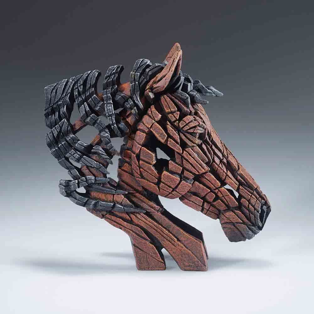 EDGE SCULPTURE MINIATURE HORSE BUST
