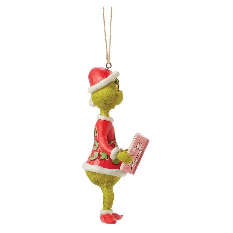 The Grinch By Jim Shore Grinch With Book Hanging Ornament