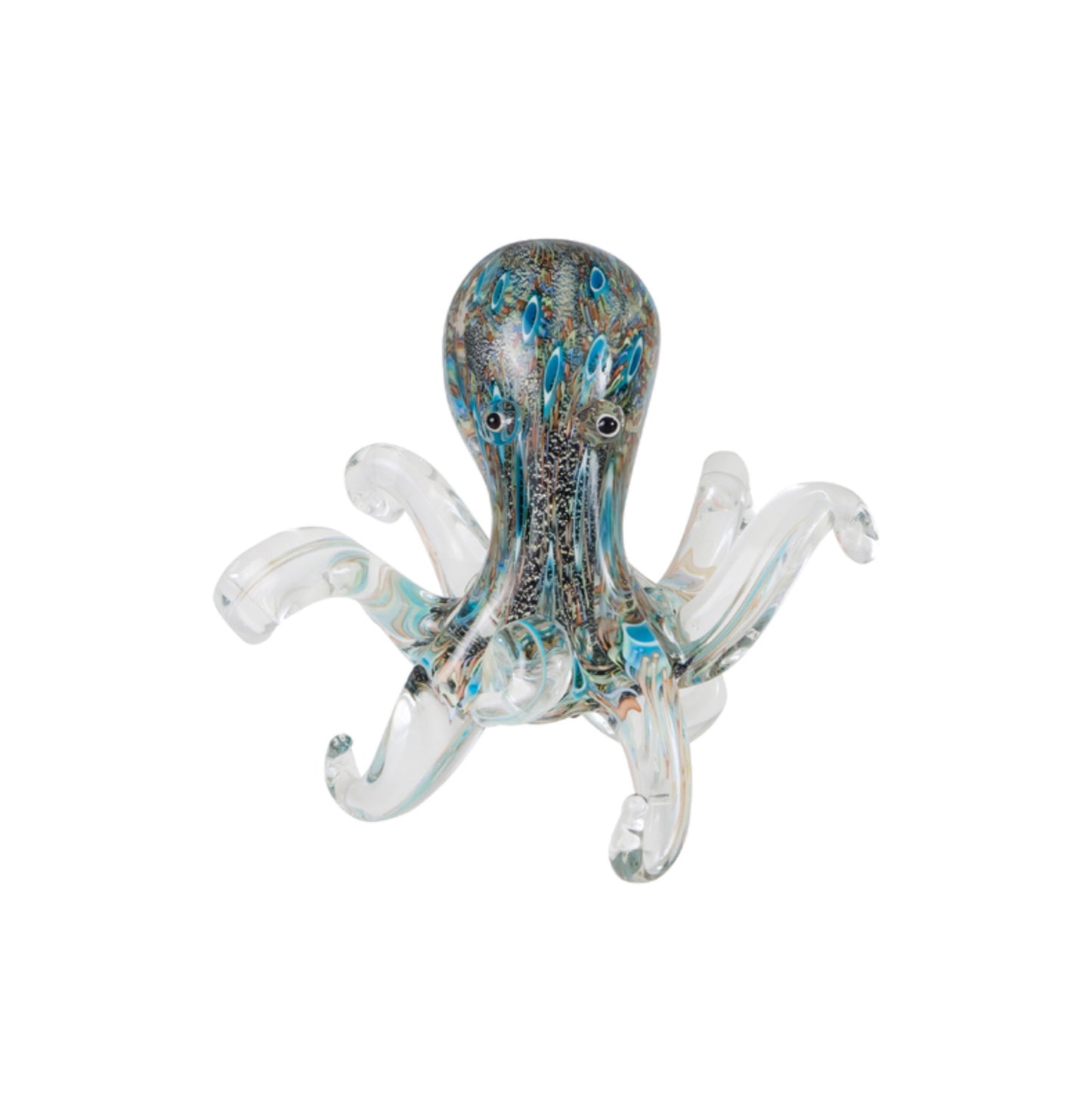 ZIBO ART GLASS OCTOPUS POLPO