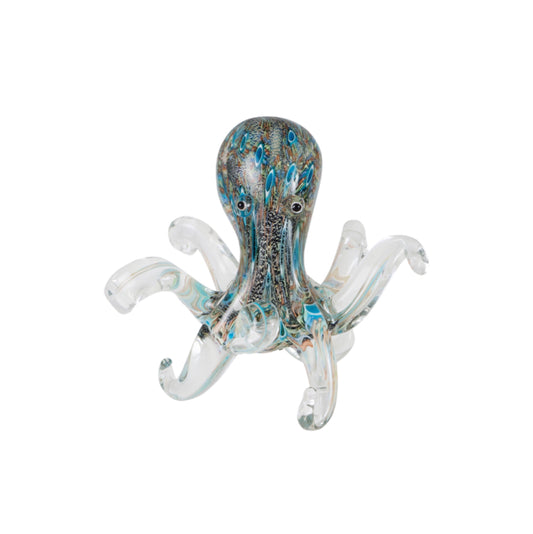 ZIBO ART GLASS OCTOPUS POLPO