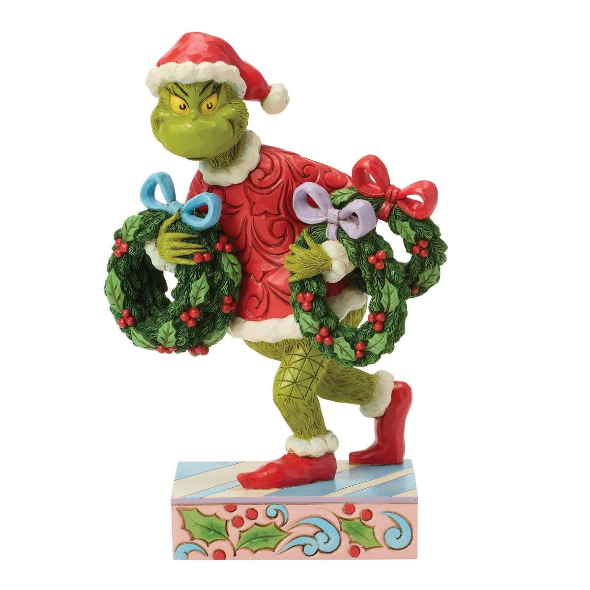 The Grinch By Jim Shore Grinch With Multiple Wreaths