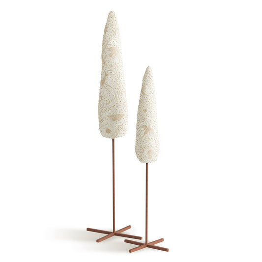WILLOW TREE NATIVITY - CYPRESS TREES SET OF 2