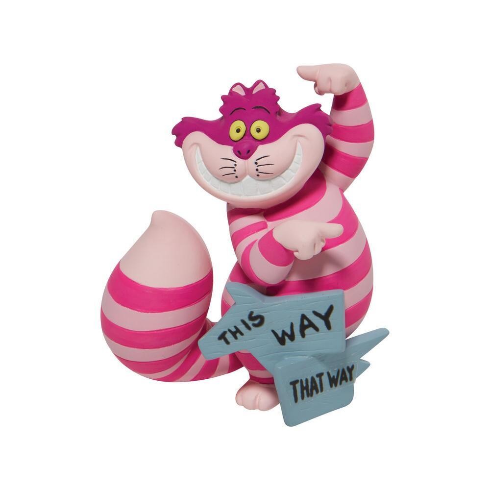 Disney Showcase Mini Cheshire Cat "This Way That Way" 8.5cm