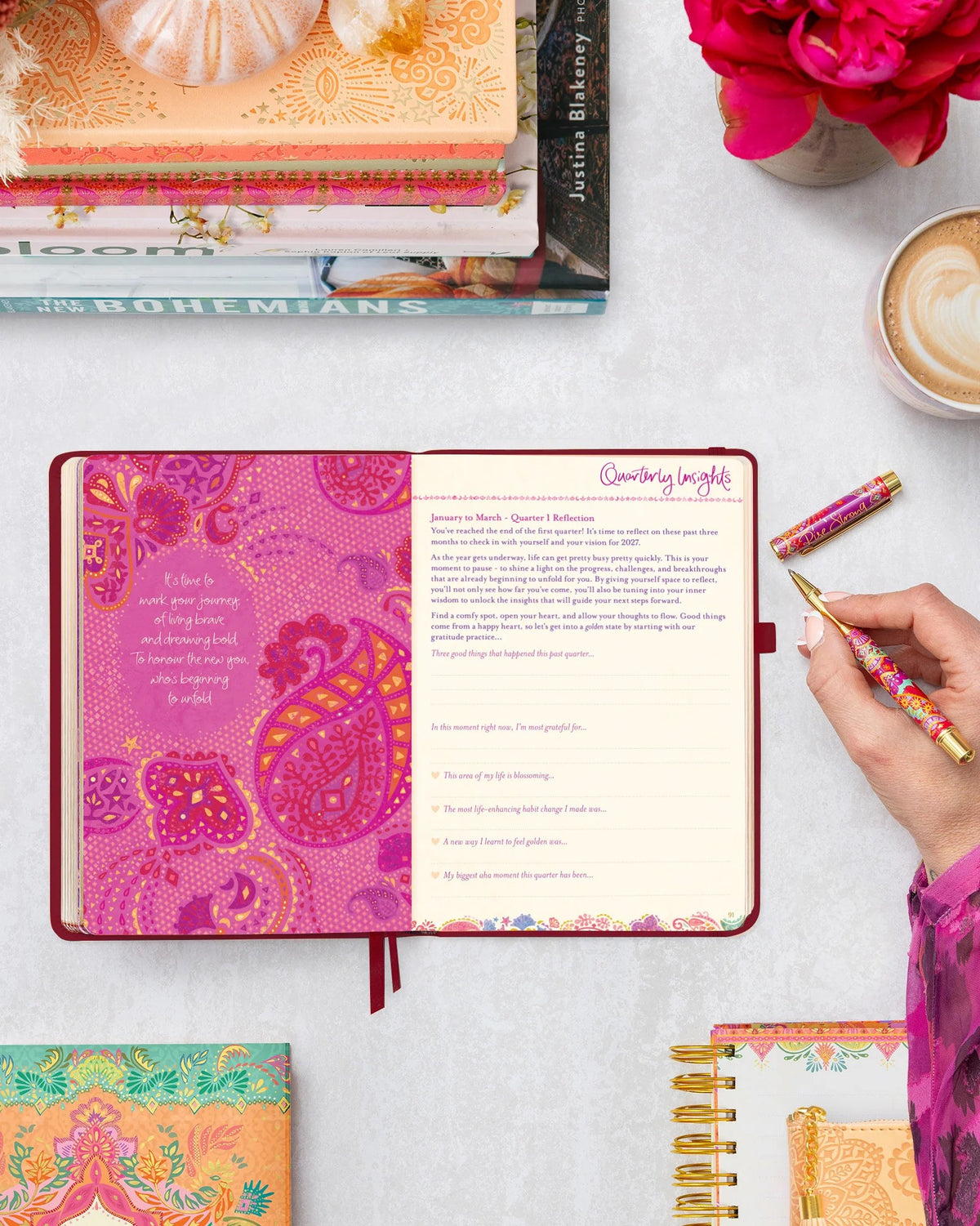 Intrinsic 2027 Diary Planner The Year To Dream Boldly - Burgundy